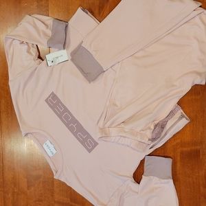 Spyder Sporty Pink PJ/Jogger Set Sz Lrg.